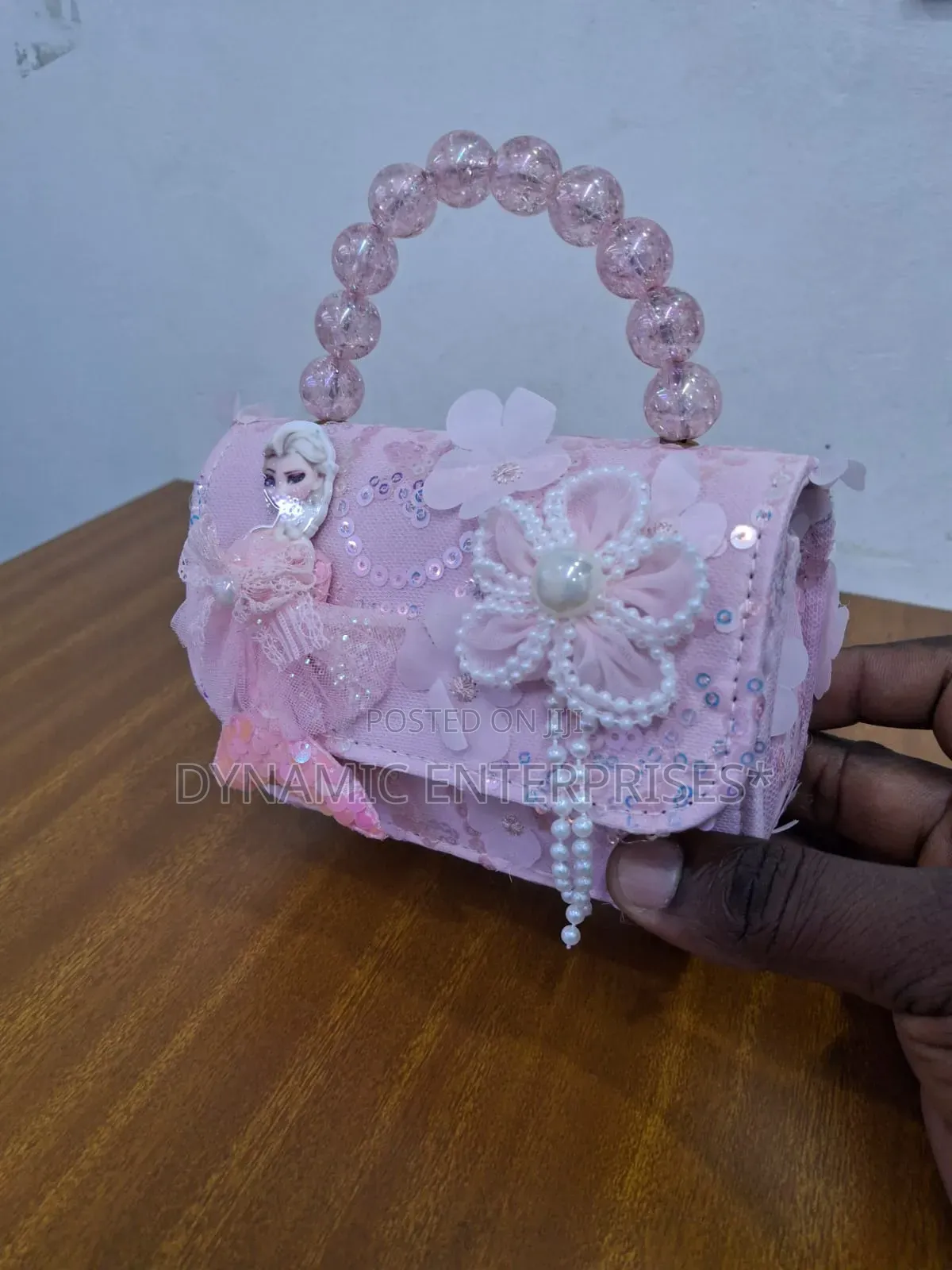 Pink Sequin Mini Handbag