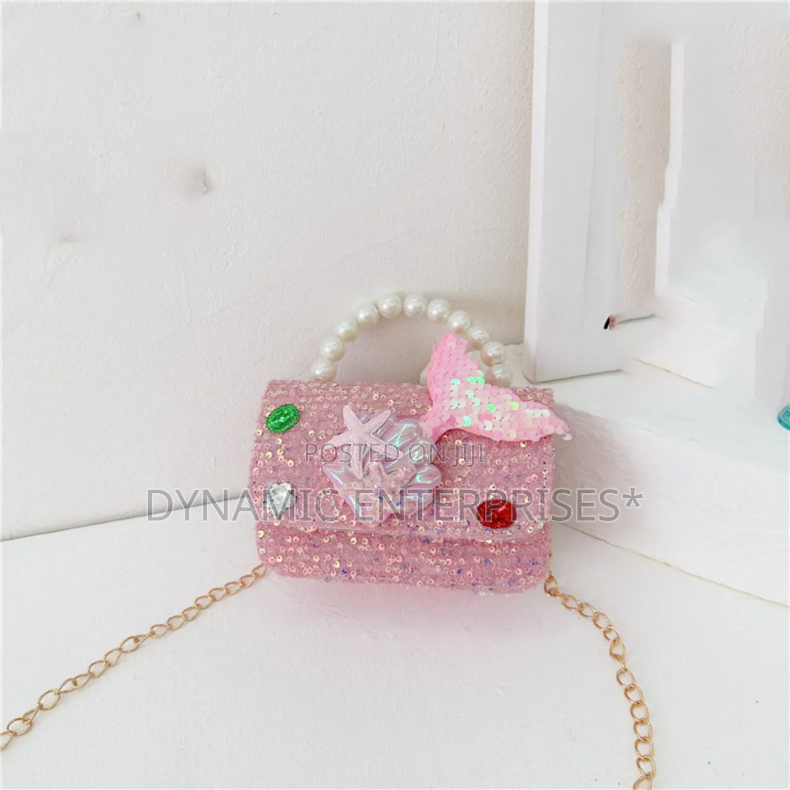Pink Sequin Mini Handbag