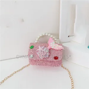 Pink Sequin Mini Handbag