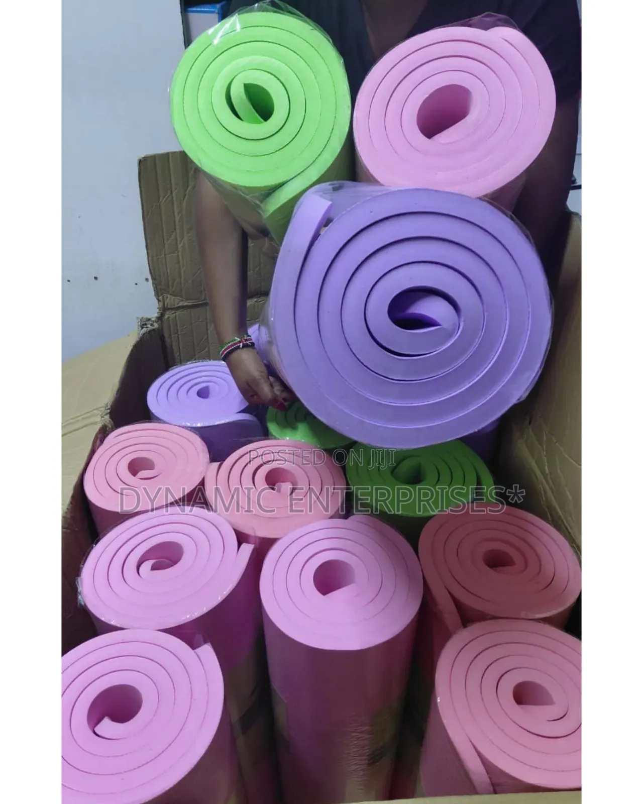 Box of Assorted Yoga Mats