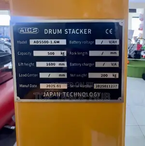 Aico Ads500-1.6m Manual Drum Stacker Lifting Height 1.6 Metres 500kgs