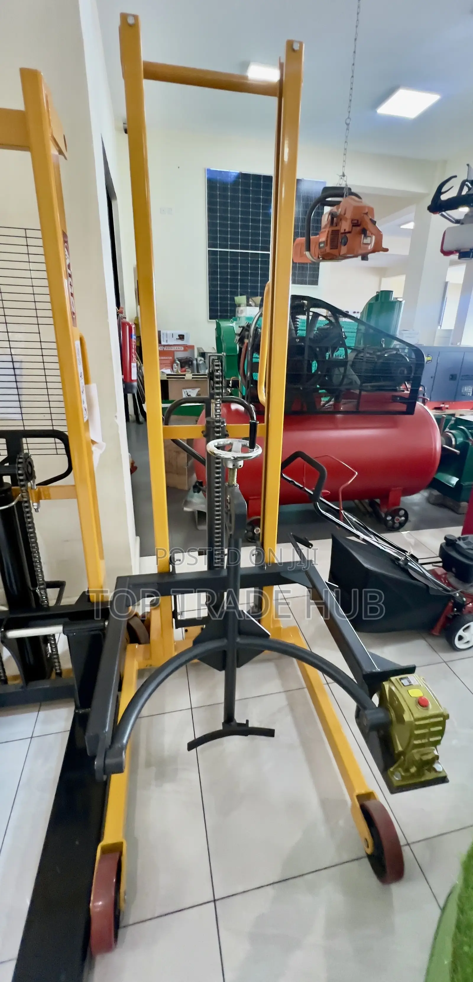 Aico Ads500-1.6m Manual Drum Stacker Lifting Height 1.6 Metres 500kgs