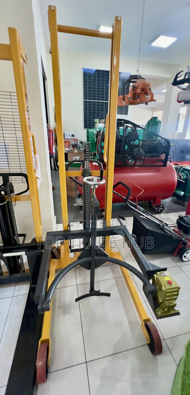 Aico Ads500-1.6m Manual Drum Stacker Lifting Height 1.6 Metres 500kgs