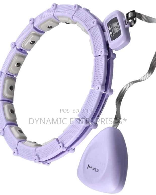 Adjustable Weighted Hula Hoop With a Timer