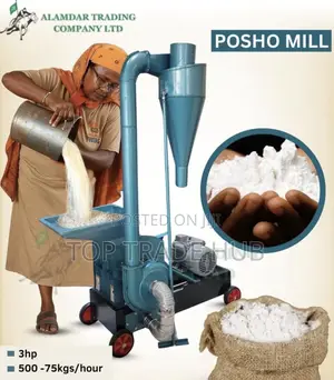 Complete Stcl Posho Mill 500kg-750kg/Hr With 3hp Motor