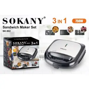 Sokany 3 in 1 Sandwich Maker