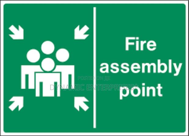 Fire Assembly Point Sign. - main view