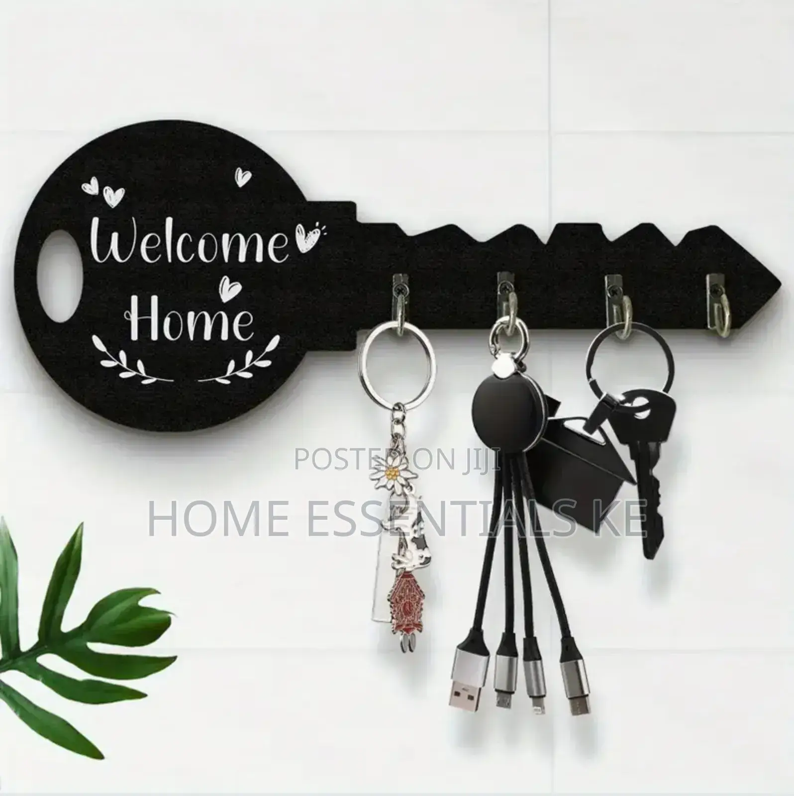 *Wall Mounted Decorative Wooden Key Organizer