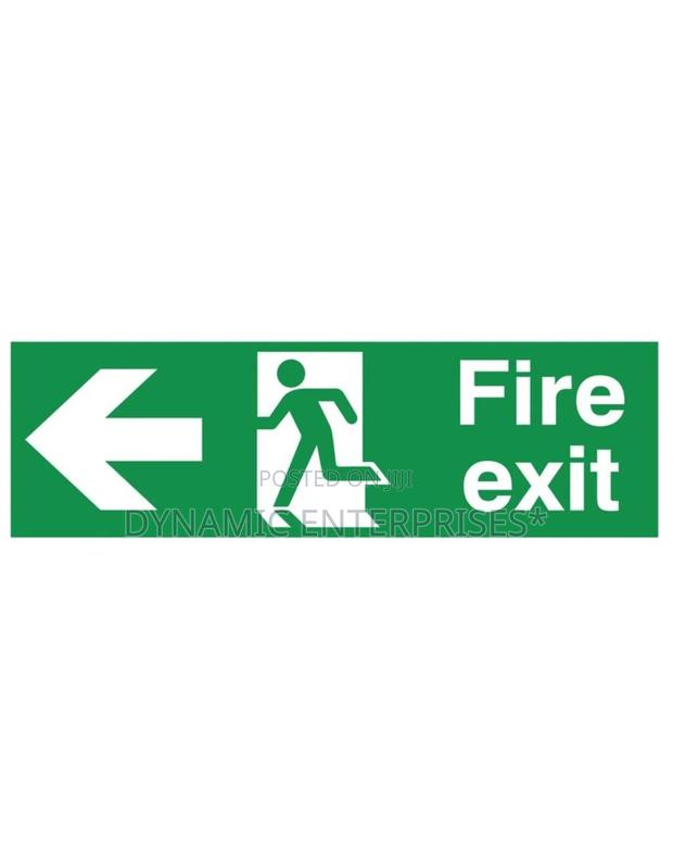 Displays A Fire Exit Sign - main view