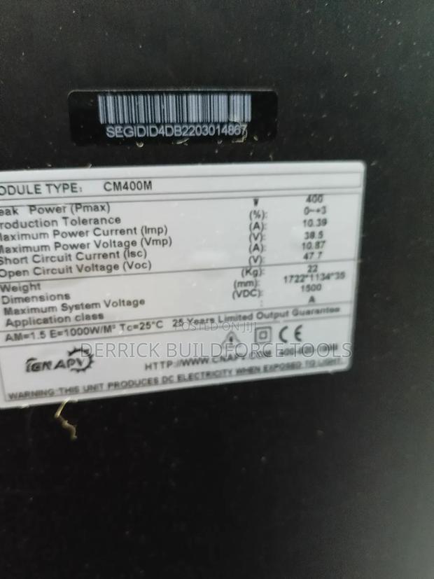 All Weather Monocrystalline Solar Panel 400w - thumbnail 3