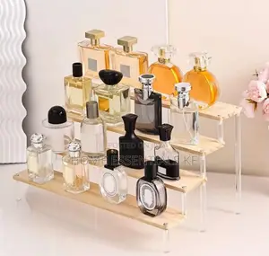 *4-Tier Wooden Acrylic Perfume Display Stand*