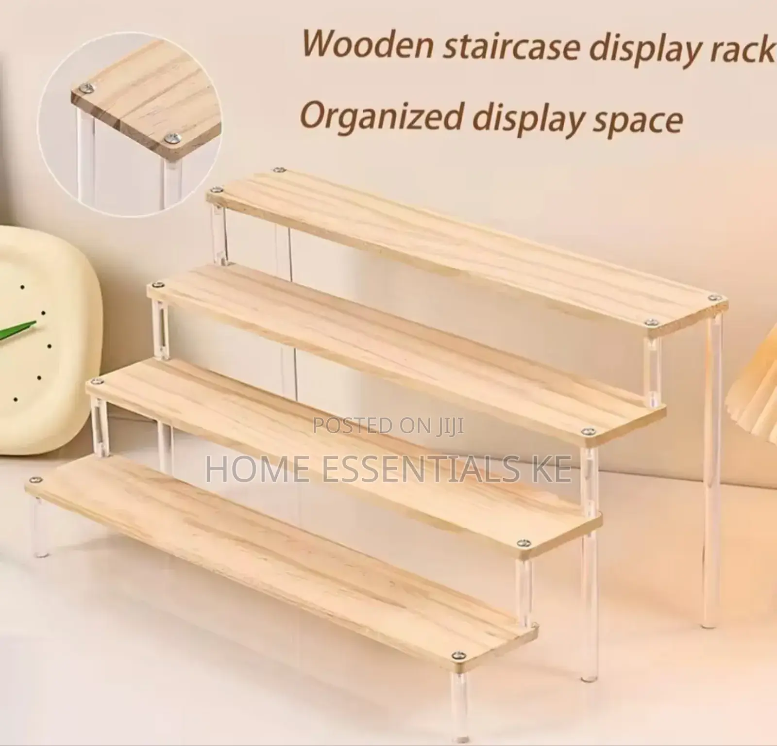 *4-Tier Wooden Acrylic Perfume Display Stand*