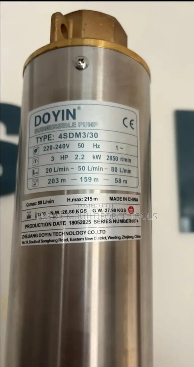 Doyin 3hp 203m Head Submersible Pump - main view