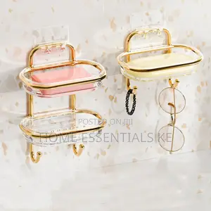 *Luxury Double-Layer Wall Mounted Soap Holder*