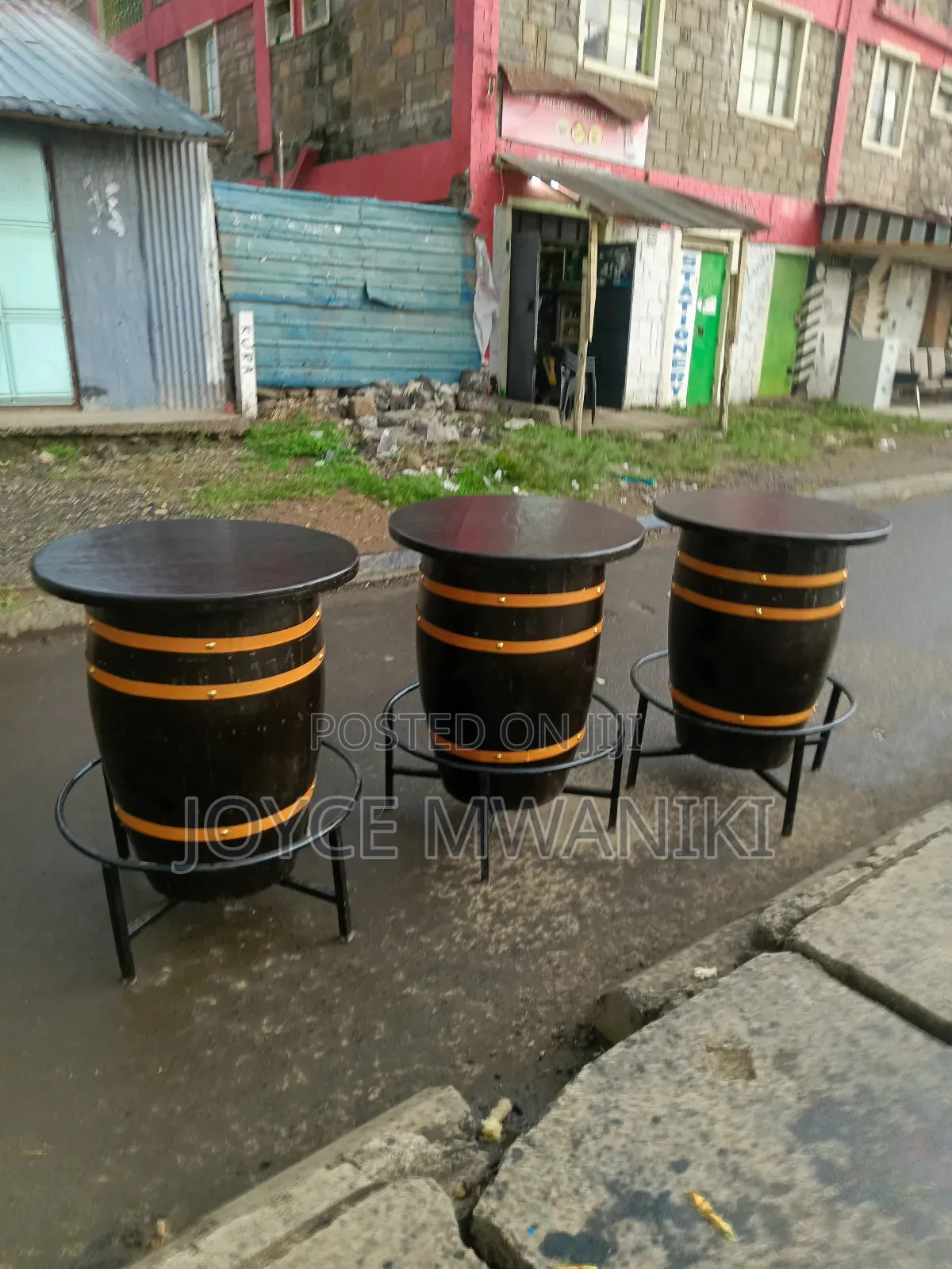 Modern Design Barrel Bar Tables 