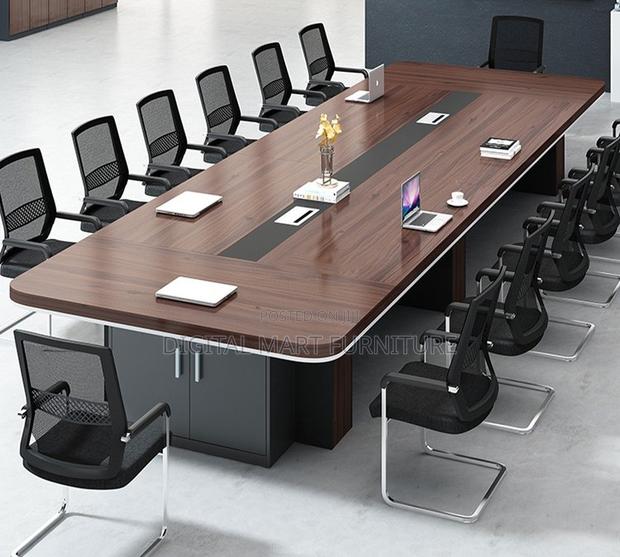 3 Meter Brown Management Conference Table