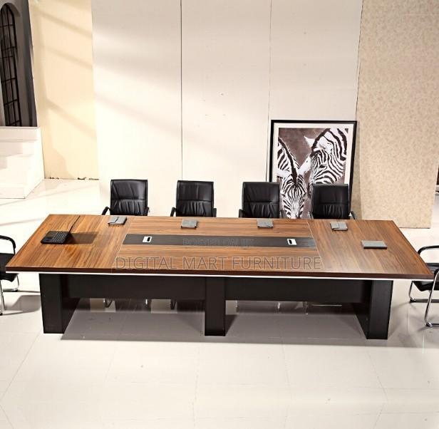 3 Meter Brown Management Conference Table - thumbnail 3