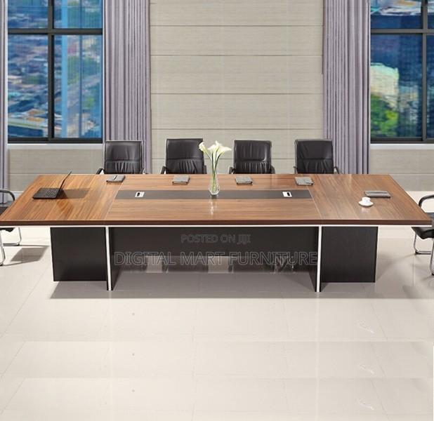 3 Meter Brown Management Conference Table - thumbnail 4