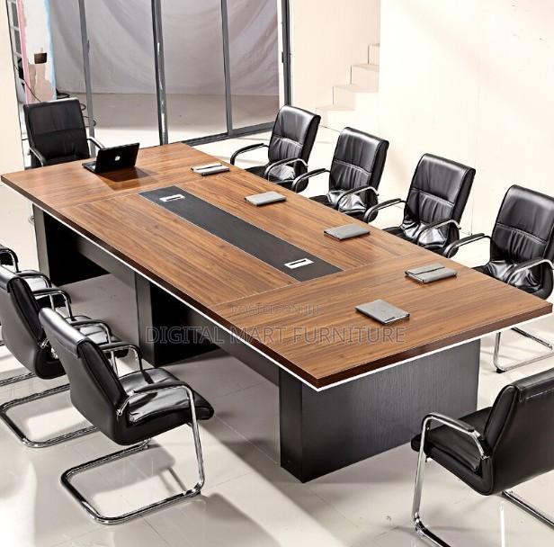 3 Meter Brown Management Conference Table - thumbnail 5
