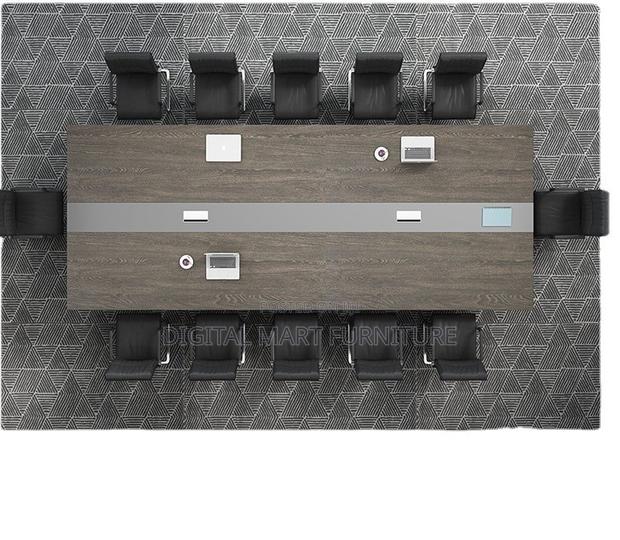 3 Meter Brown Management Conference Table - thumbnail 6