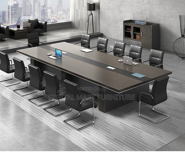 3 Meter Brown Management Conference Table - thumbnail 10