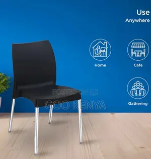 Home Chair; Armless Outdoor Plastic Side Chair for Hotels Homes