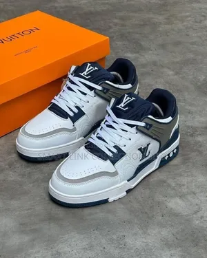 Louis Vuitton Trainer White Blue