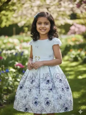 Elegant Flower Dress for Girls Upto 11 Yrs