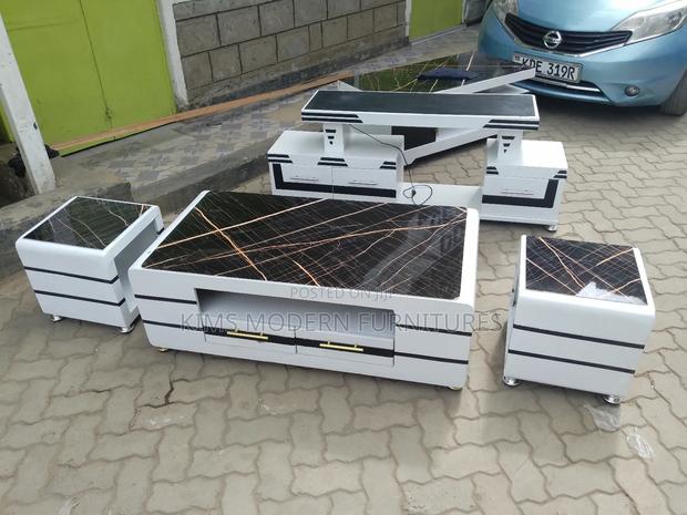 Tv Stand+ Coffee Table+ 2 Stools - main view