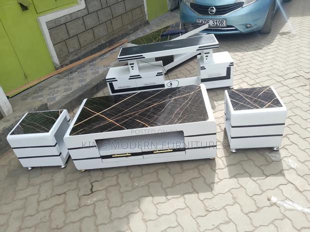 Coffee Table And Stools And Tv Stand - main view