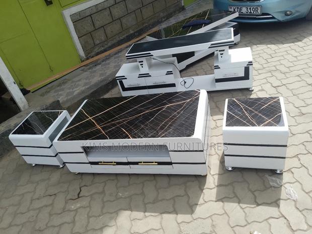 Table ,+ 2 Stools+ Tv Stand - main view