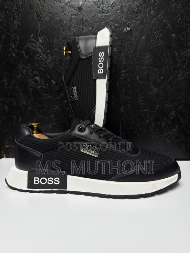 Black / White H. Boss Casual Sneakers - thumbnail 2