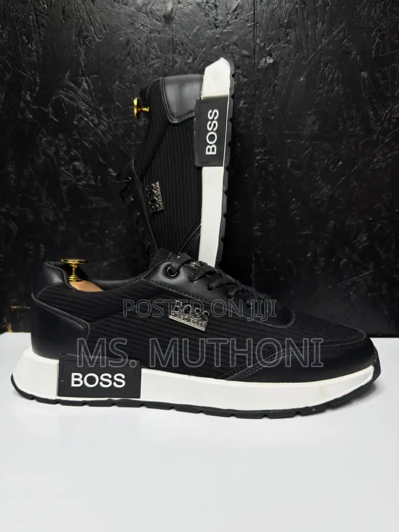 Black / White H. Boss Casual Sneakers