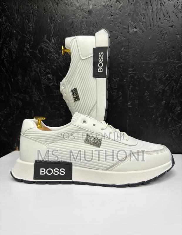 Black / White H. Boss Casual Sneakers - main view