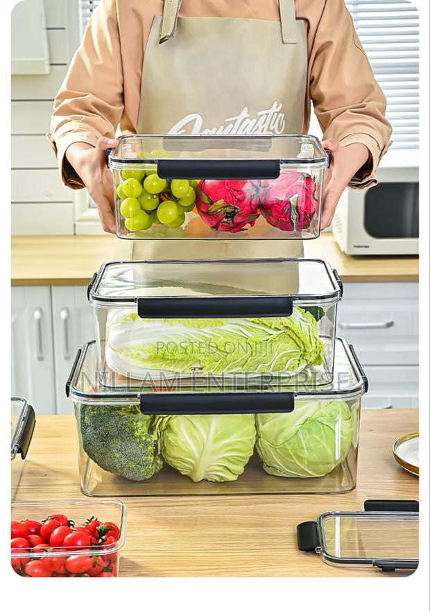 3pcs Acrylic Food Storage Containers - thumbnail 2