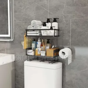 Double Layer Bathroom/ Toilet Racks