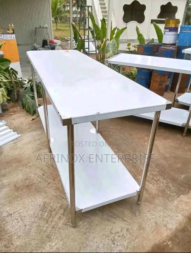 Stainless Steel Table – Durable, Rustproof, Ideal for Kitchens - main view