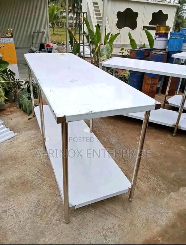 Stainless Steel Table – Durable, Rustproof, Ideal for Kitchens - thumbnail 3