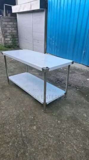 Commercial-Grade Stainless Steel Table – For Restaurants and Bakeries
