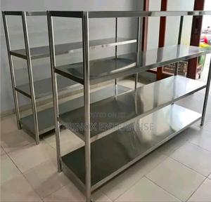Durable Stainless Steel Rack – Perfect for Kitchen or Storage - thumbnail 2