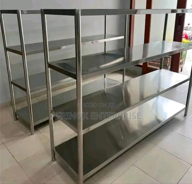 Durable Stainless Steel Rack – Perfect for Kitchen or Storage - thumbnail 3