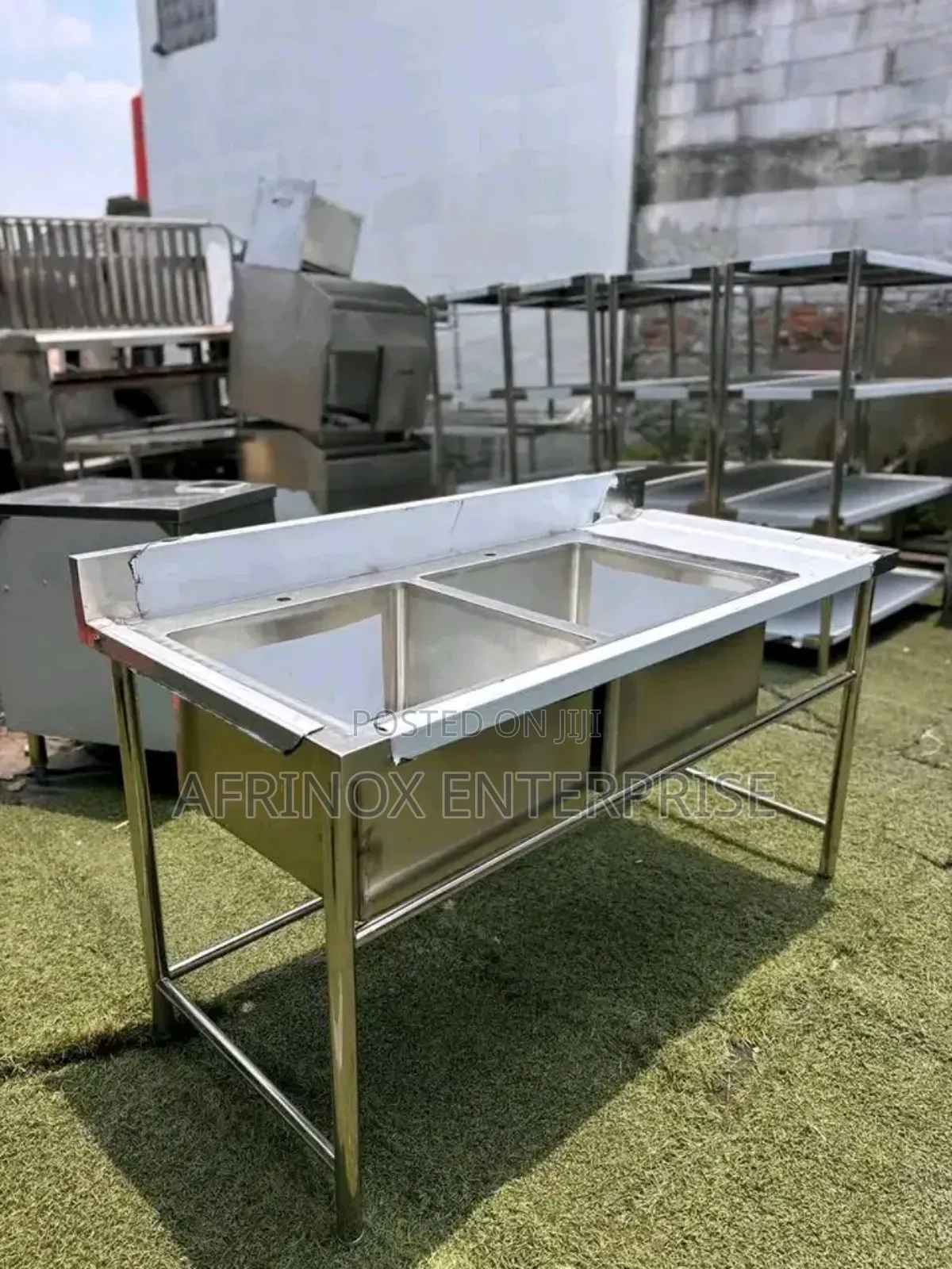 Stainless Sink, Well Spacious Double Bowls Kitchen Sink for Washing