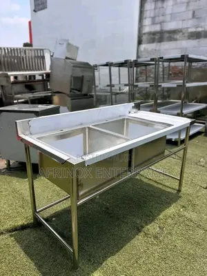 Stainless Sink, Well Spacious Double Bowls Kitchen Sink for Washing