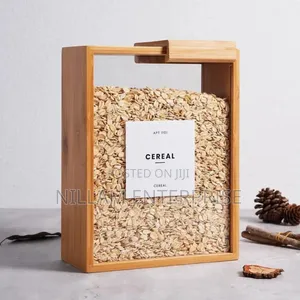3ltrs Bamboo Dry Food/Cereals Storage Container*