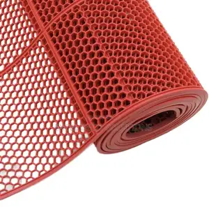 Bathroom Anti Slip Red Carpet