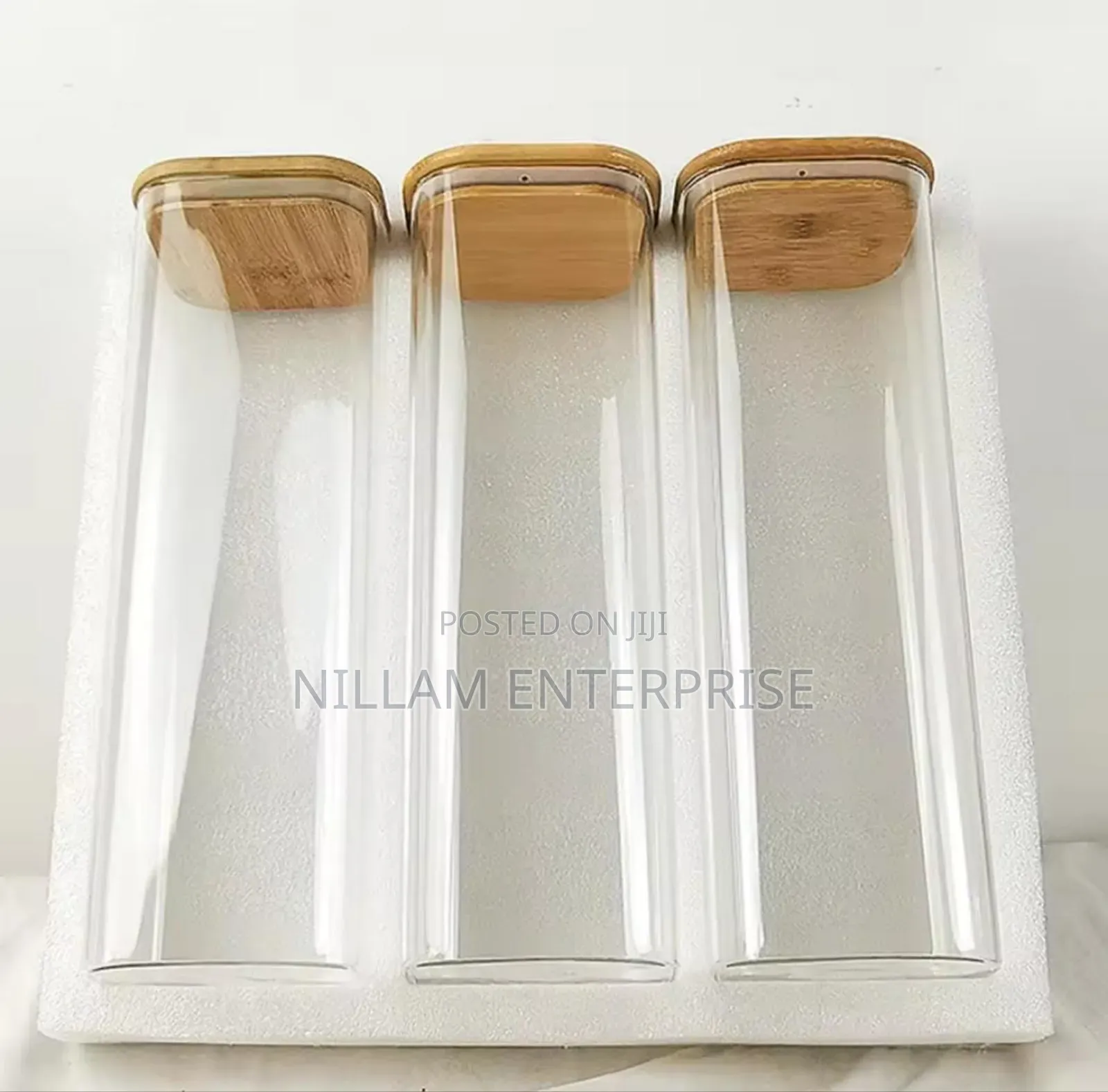 Rectangular Shape Glass Spaghetti Jar 2000ml