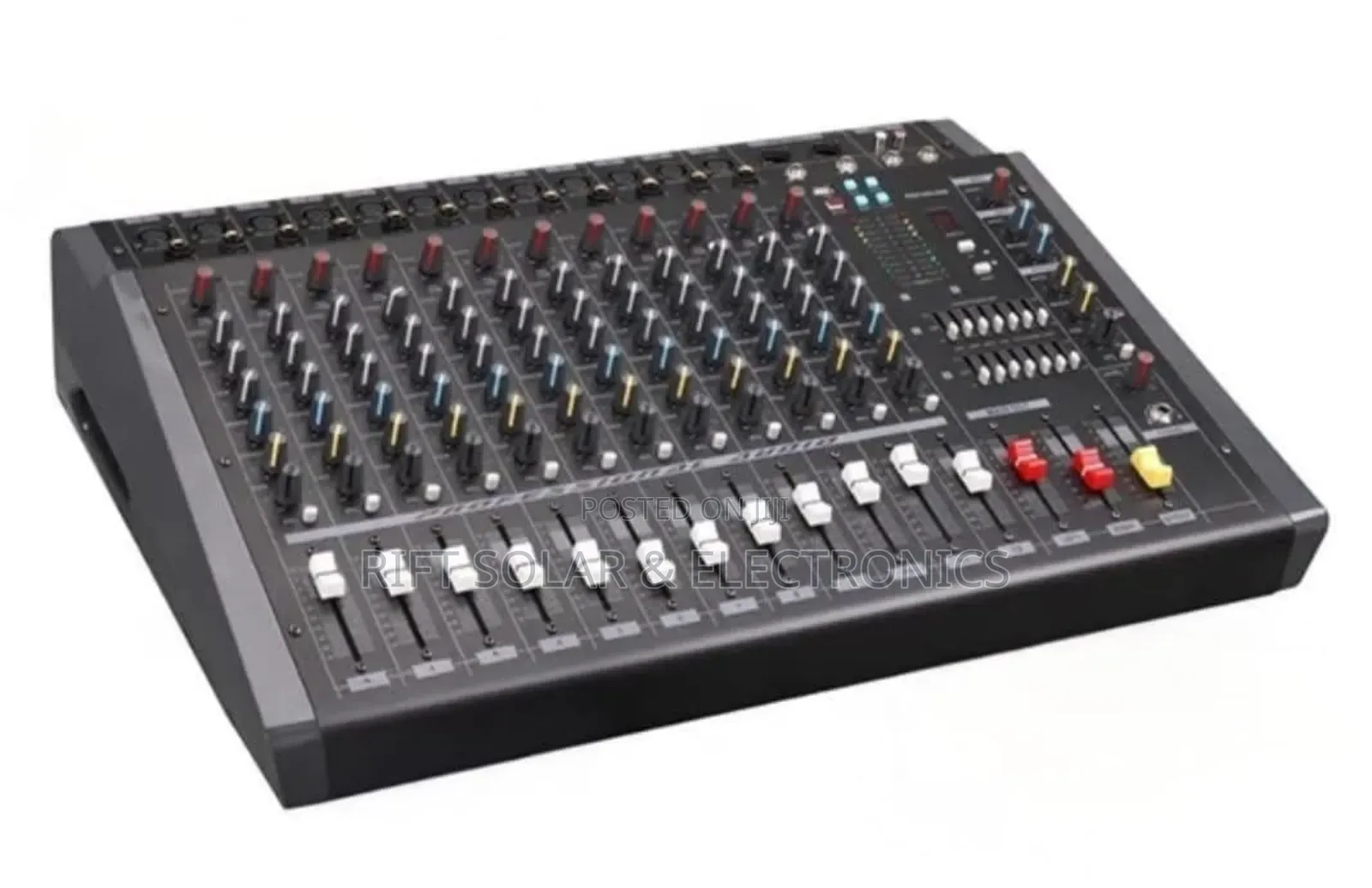 12 Channels Max Powered Mixer Usb Bluetooth 1500 X 2 Output Power