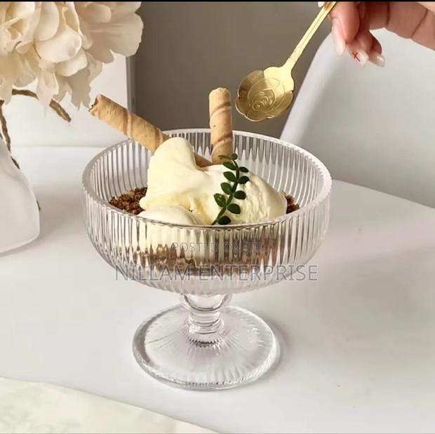 High Borosilicate Ribbed Dessert/Ice Cream Glasses/Goblet
6pc 320ml