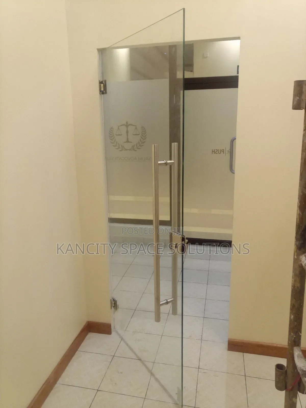 Clear Tempered Glass Door