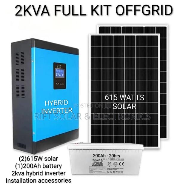 Offer 2kva Off Grid Kit 200ah - 12v Lithium Battery Free Installation - main view
